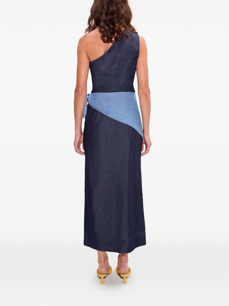 Belem chambray one-shoulder midi dress 3