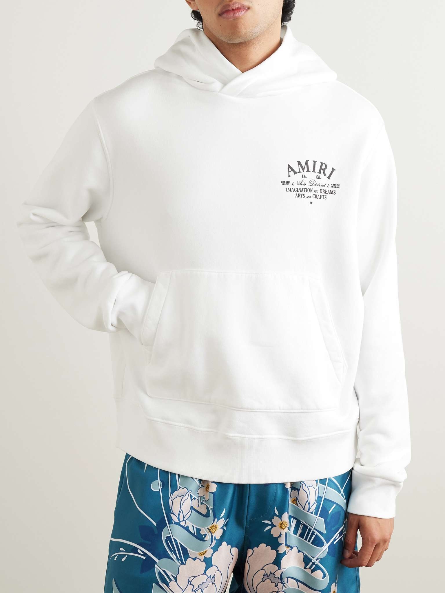 Logo-Appliquéd Embroidered Cotton-Jersey Hoodie - 3