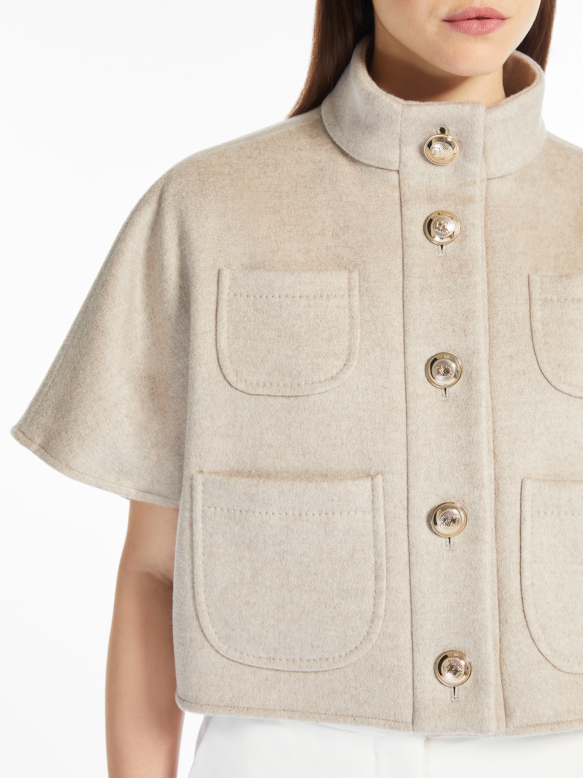 NEMI Cashmere cropped cape - 5