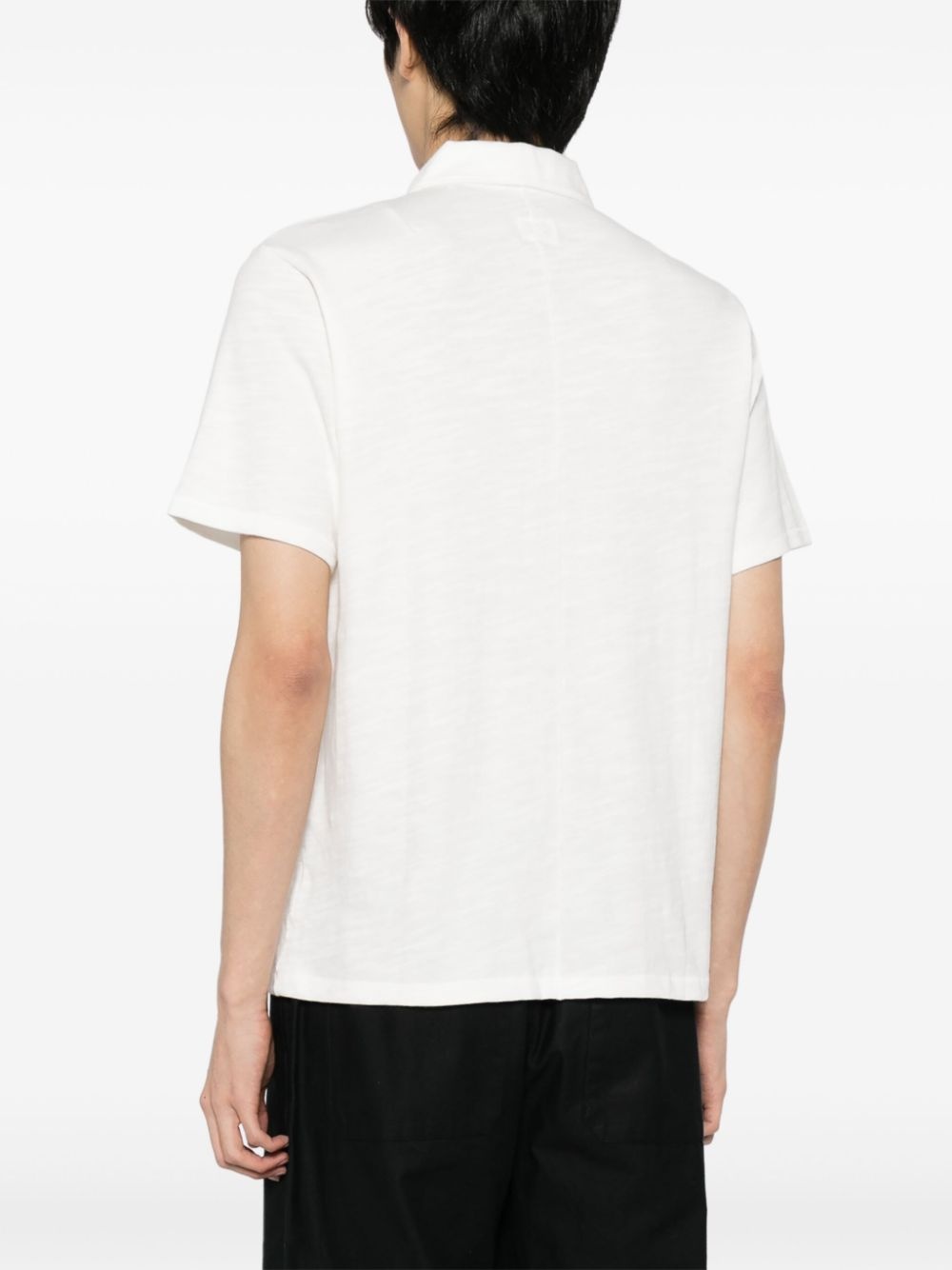 logo-embroidered polo shirt - 4