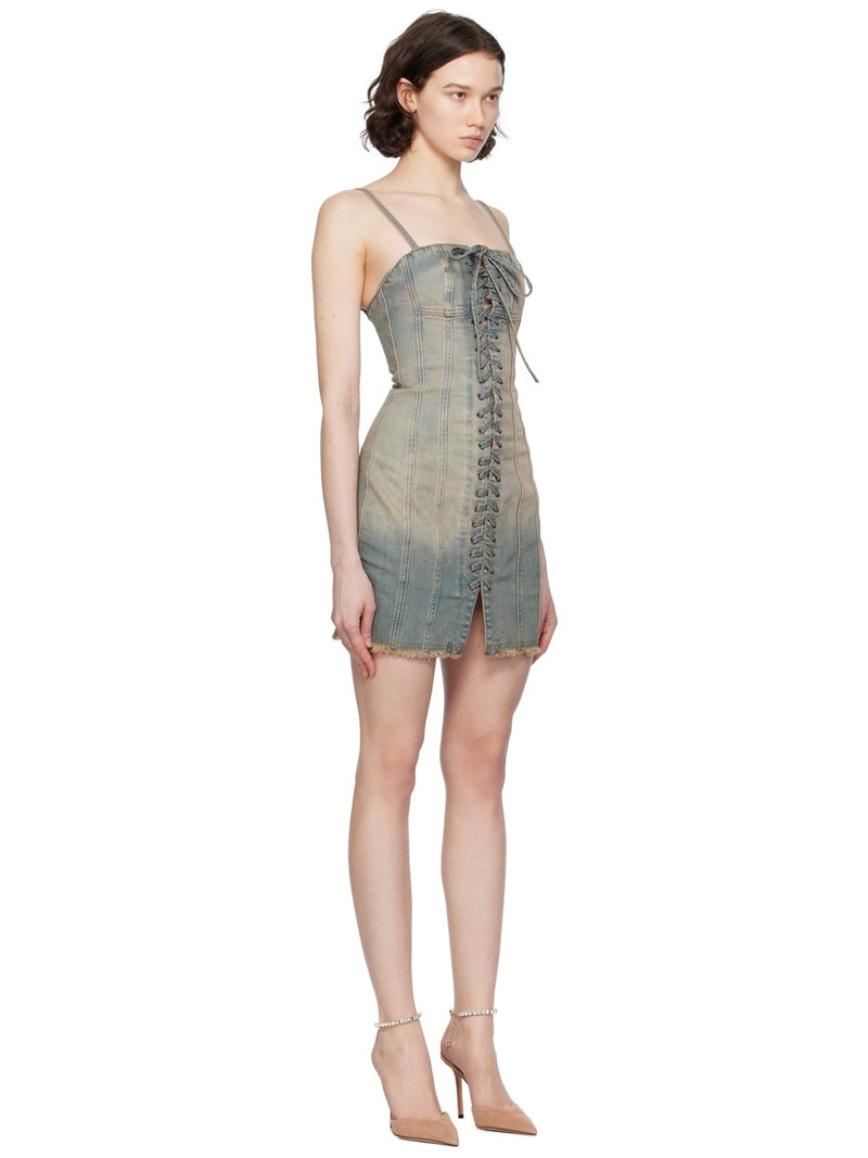 Blue Lara Denim Minidress 2
