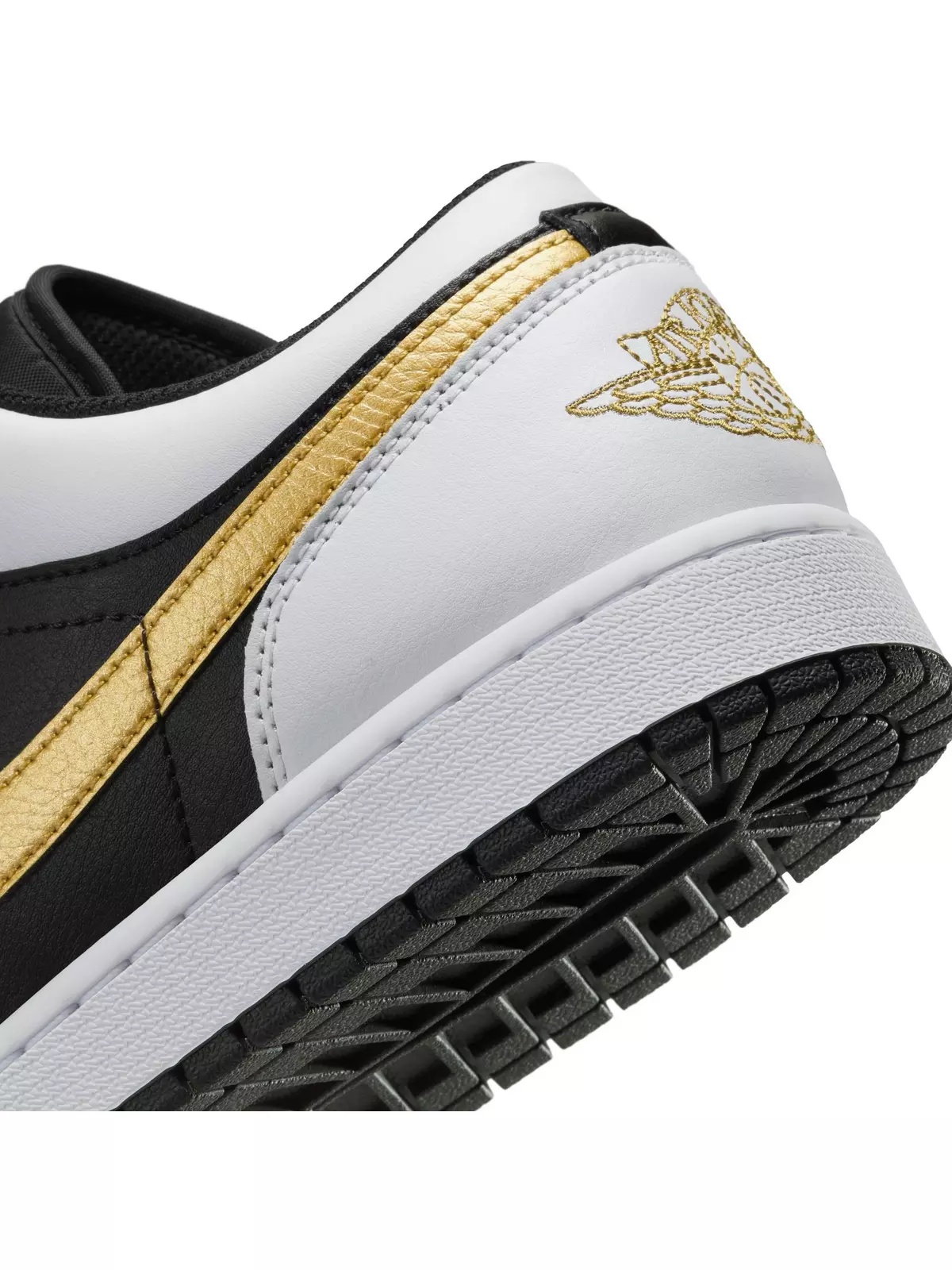 1 Low "White/Metallic Gold/Black" Men's Shoe - 11