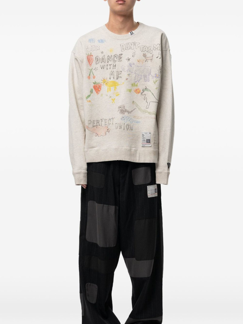 Maison MIHARAYASUHIRO printed sweatshirt outlook