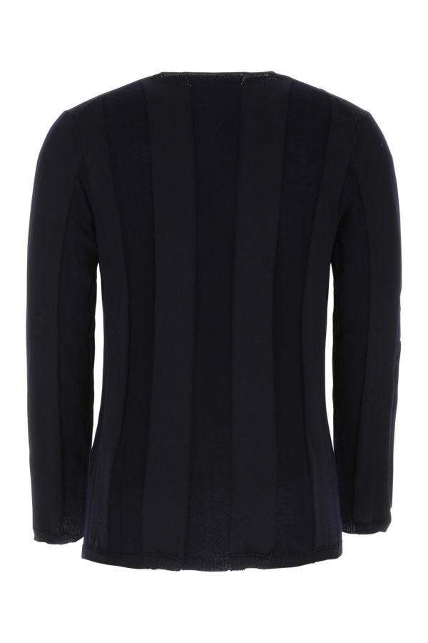 Midnight blue polyester blend sweater - 2