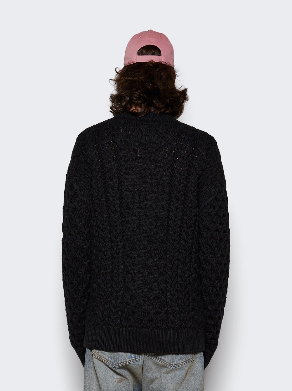 4g Cable-knit Sweater Black - 5