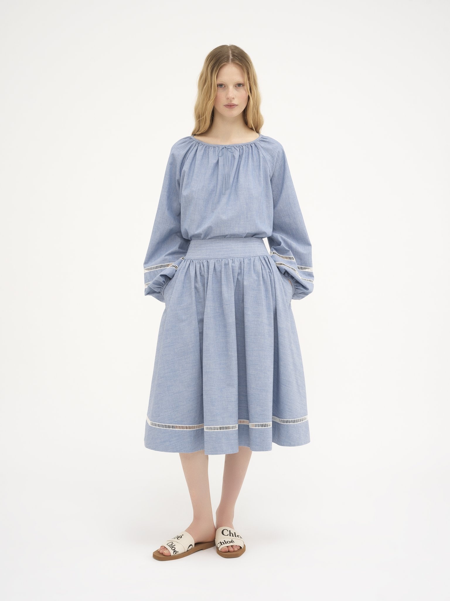 OFF-THE-SHOULDER WOMEN'S BLOUSE - 4