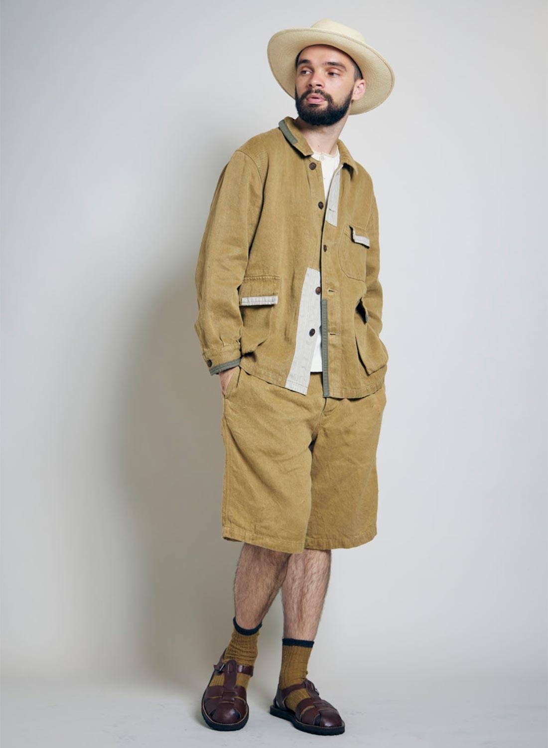 Work Jacket Repair Finish in Khaki - 5