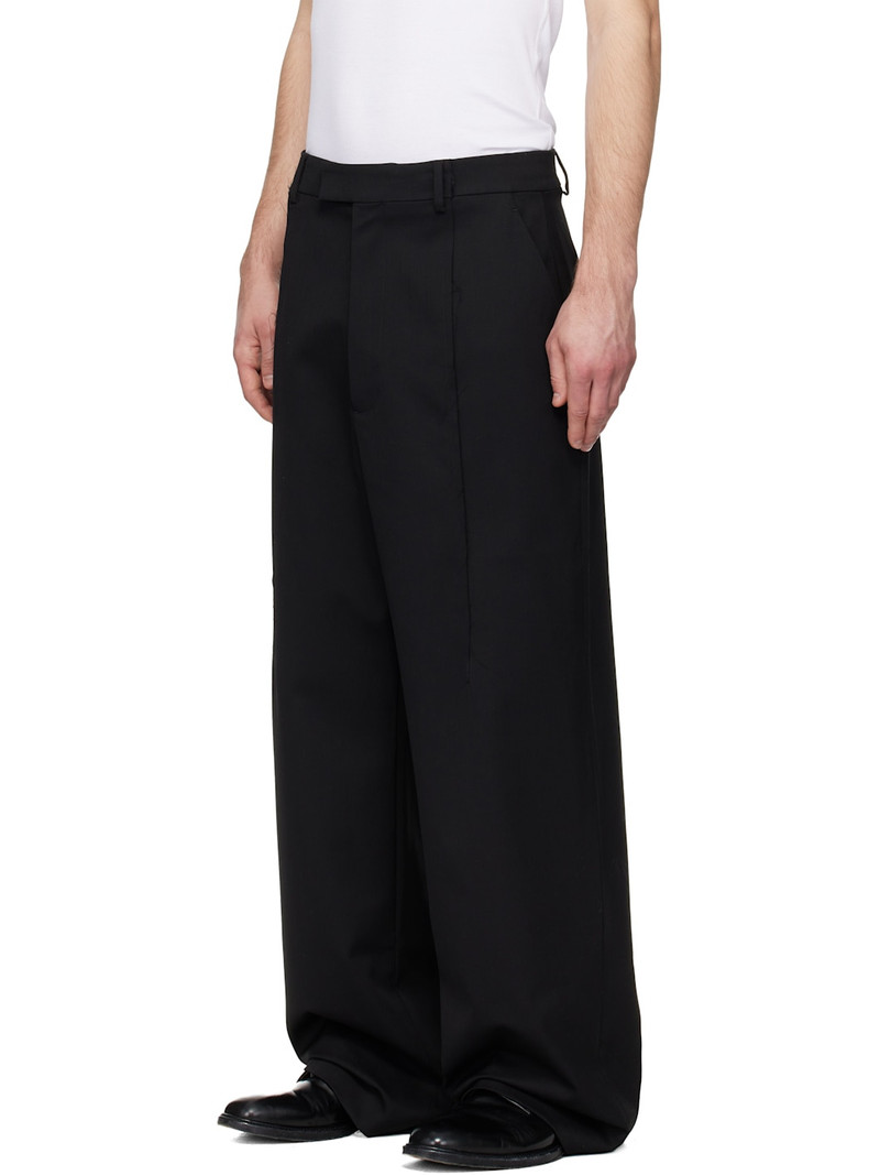 VETEMENTS Black Pinched Tailored Trousers outlook
