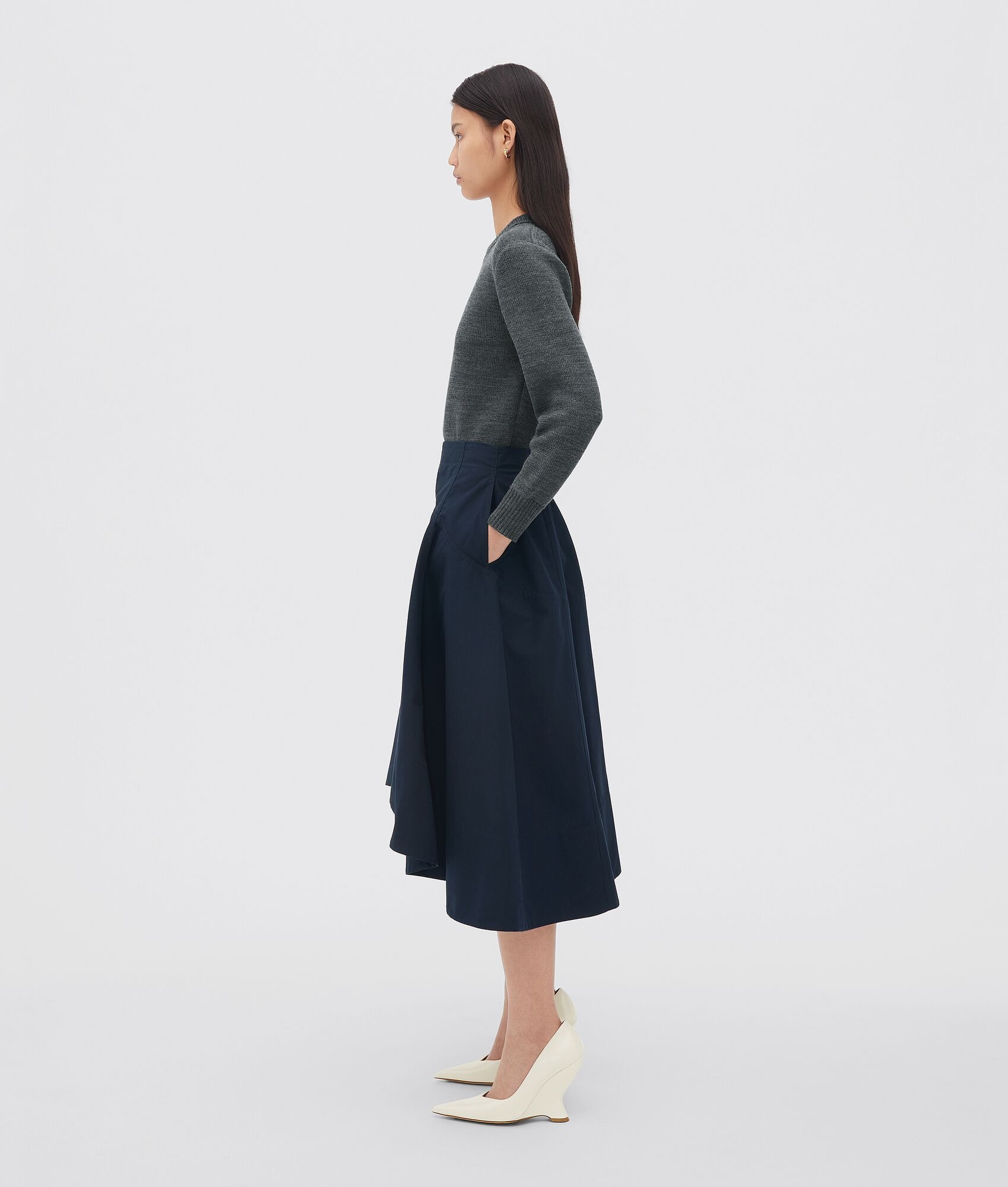 compact cotton skirt - 2
