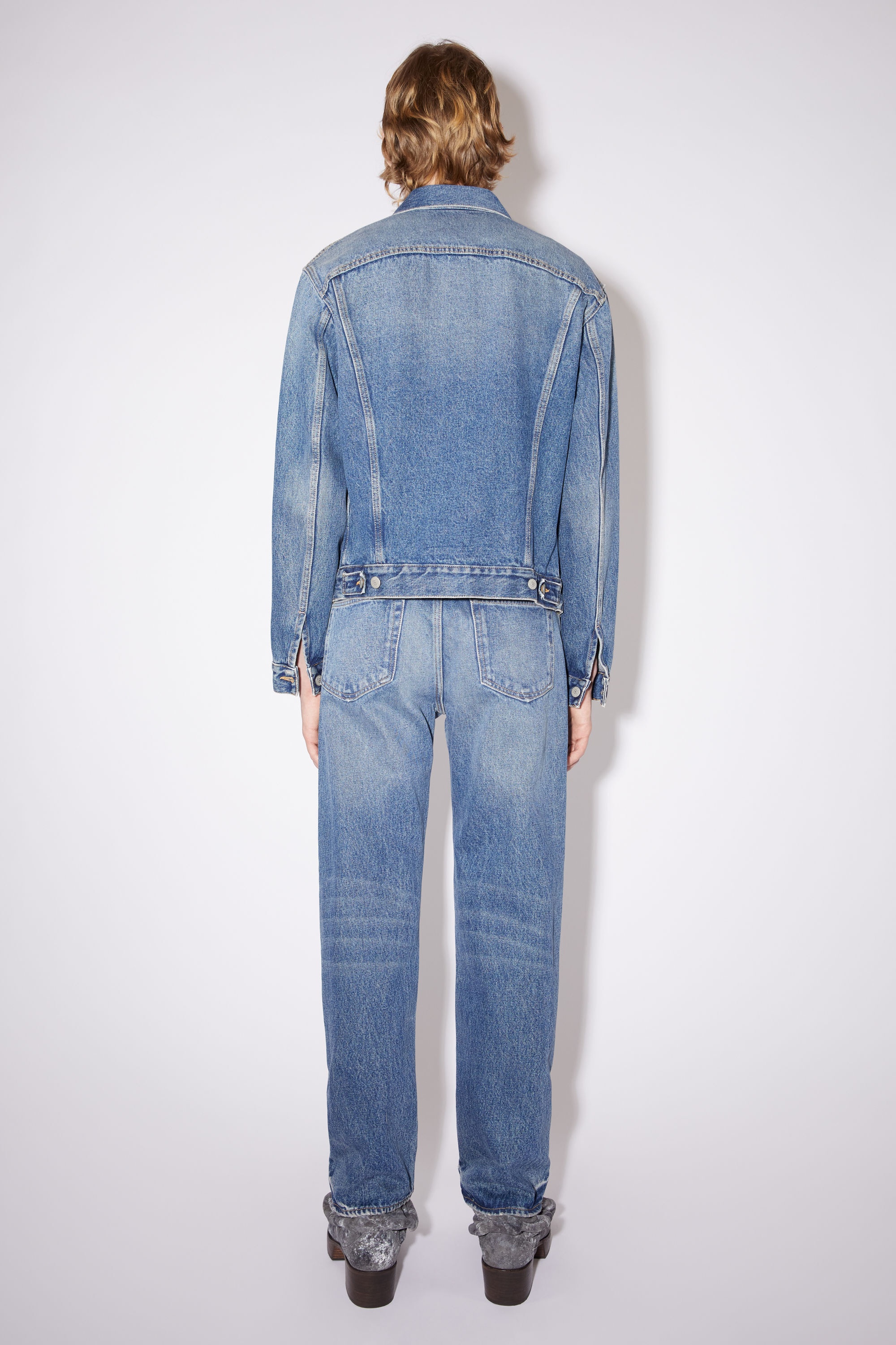 Regular fit denim jacket - Mid Blue - 3