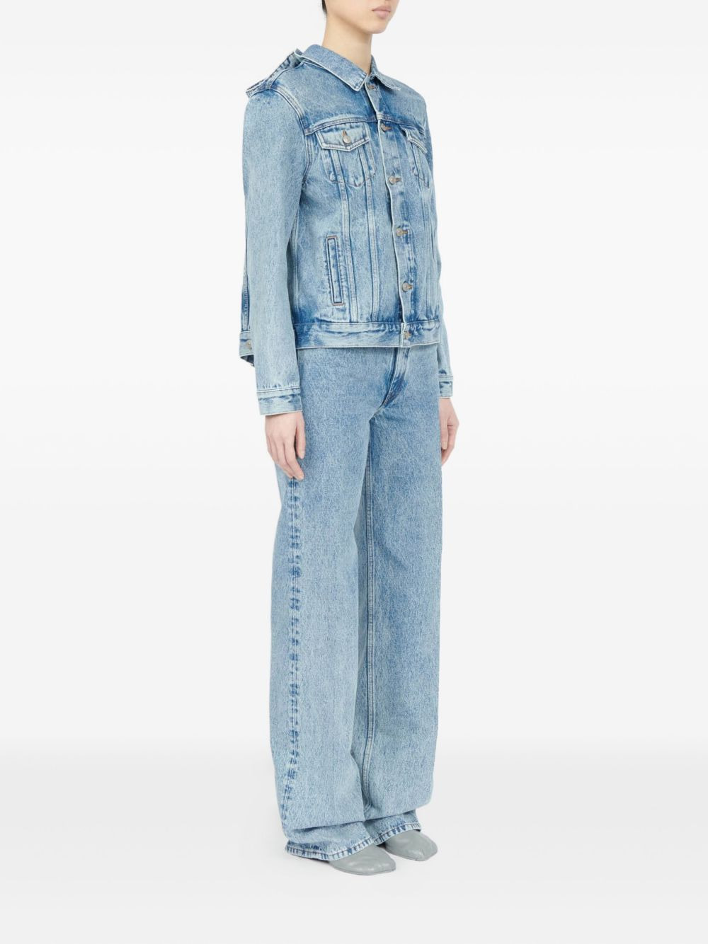light-wash denim jacket - 4