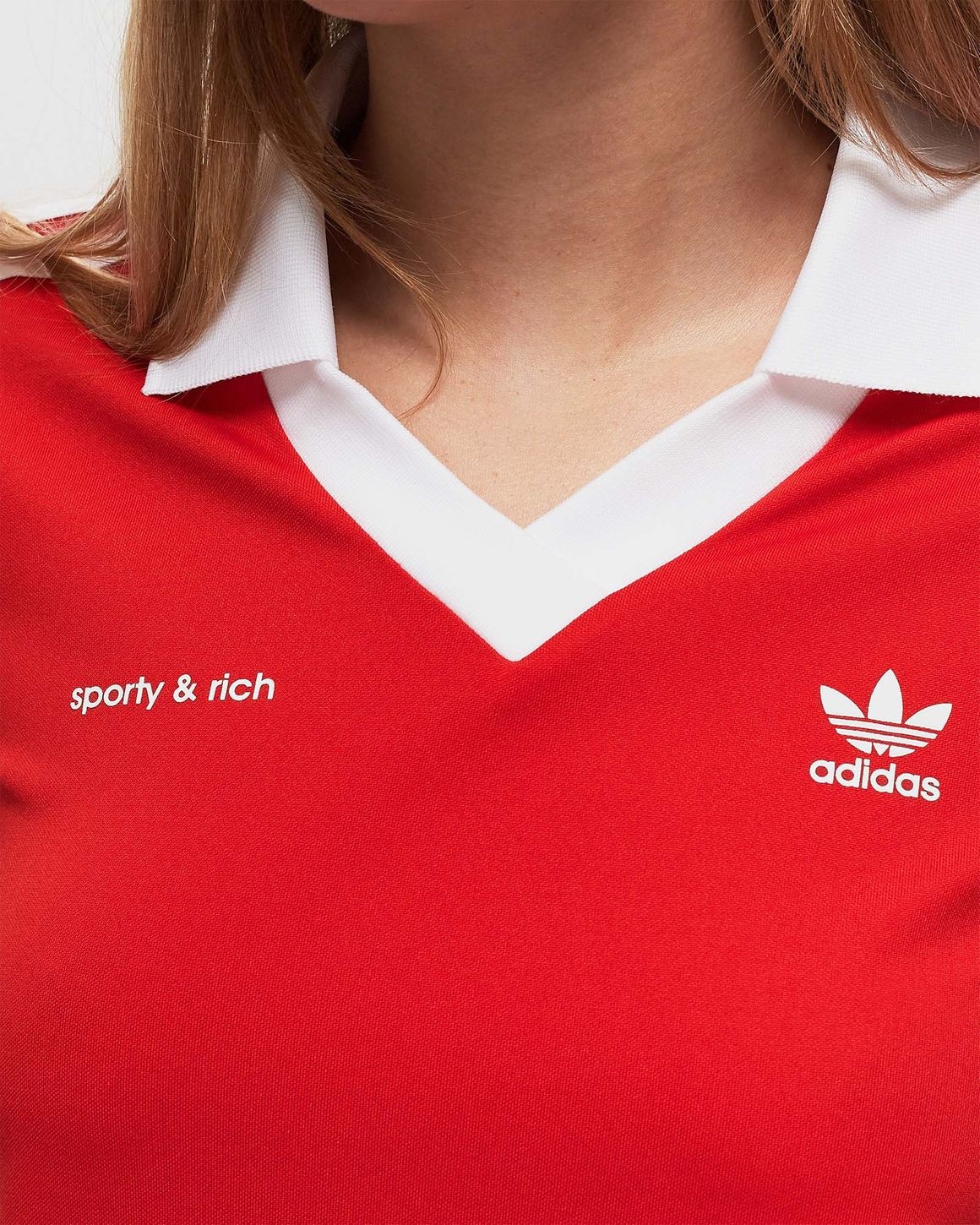 adidas x Sporty & Rich Soccer Jersey Sports Red/White - SS24