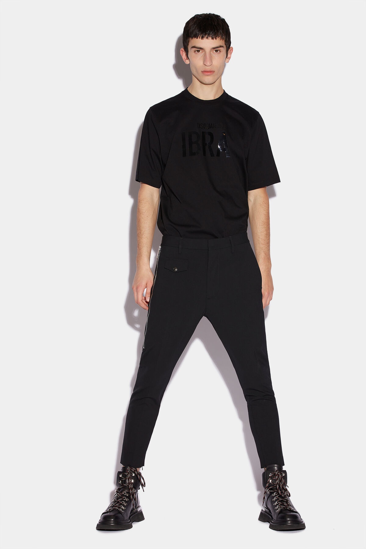 IBRA BLACK ON BLACK SKINNY DAN PANTS - 3