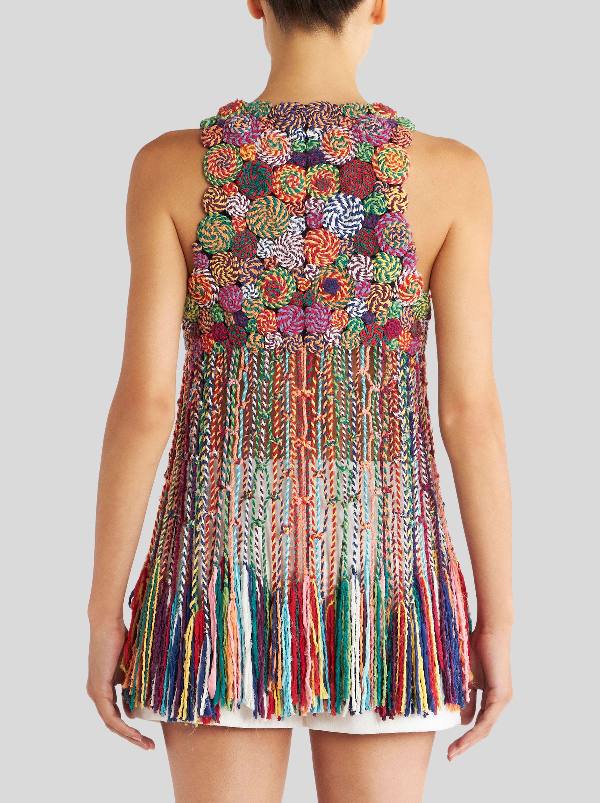 FRINGED CROCHETED WAISTCOAT - 4