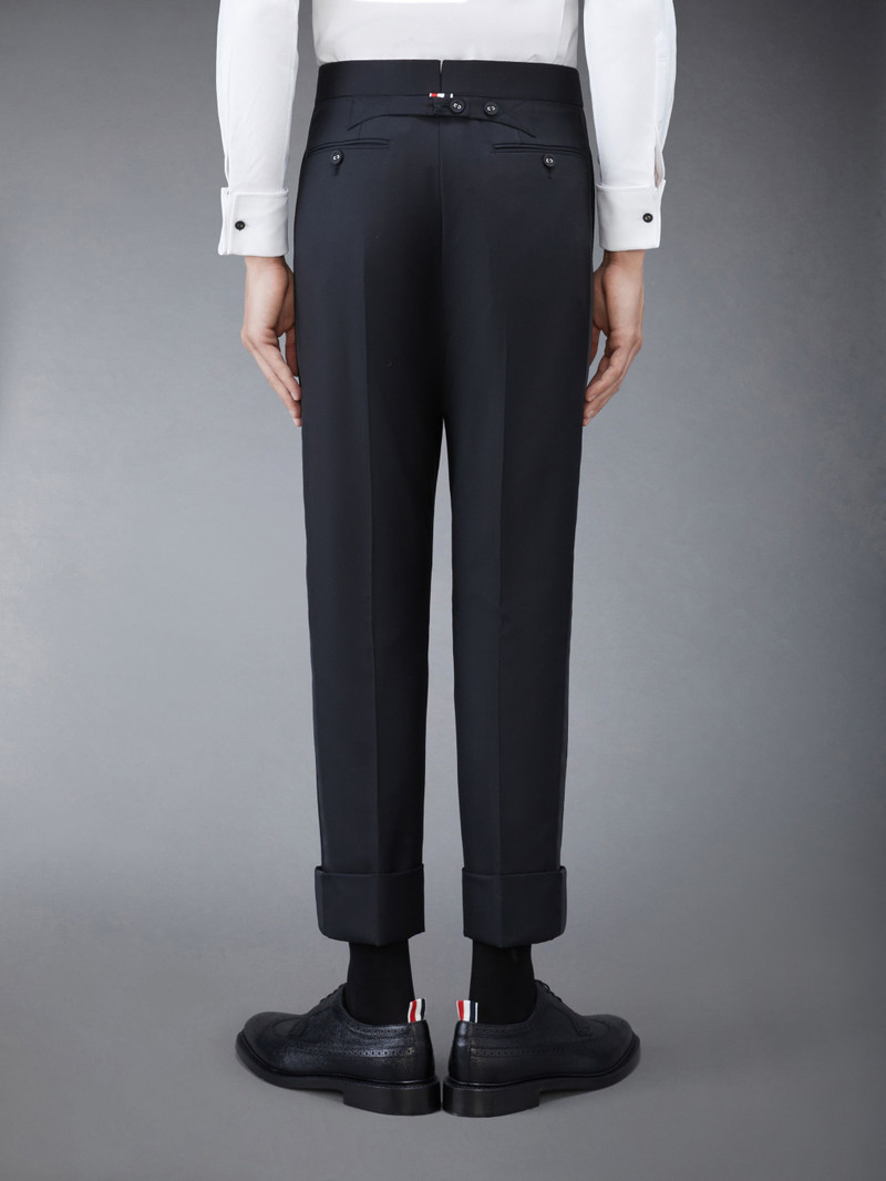 Thom Browne Twill Classic Backstrap Trousers outlook