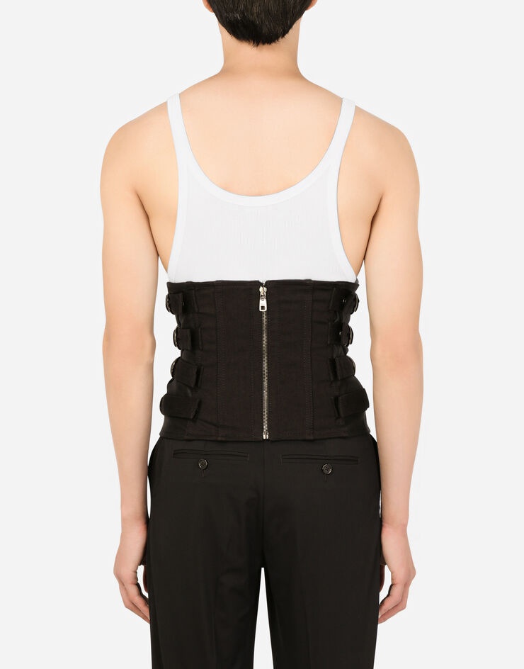 Stretch denim corset - 3