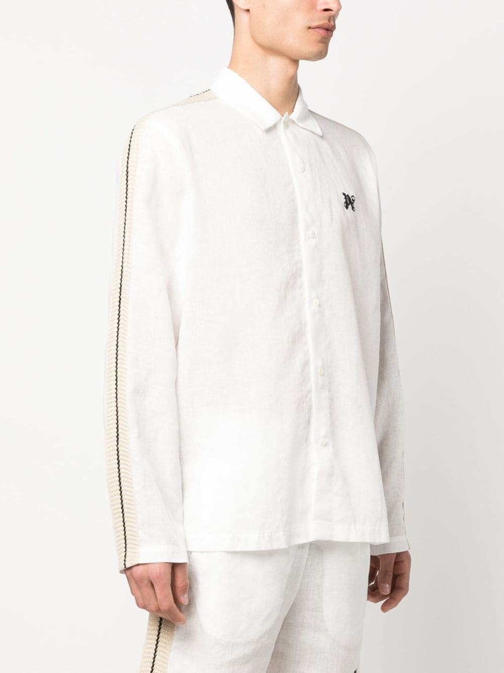PA Monogram-print linen shirt - 3