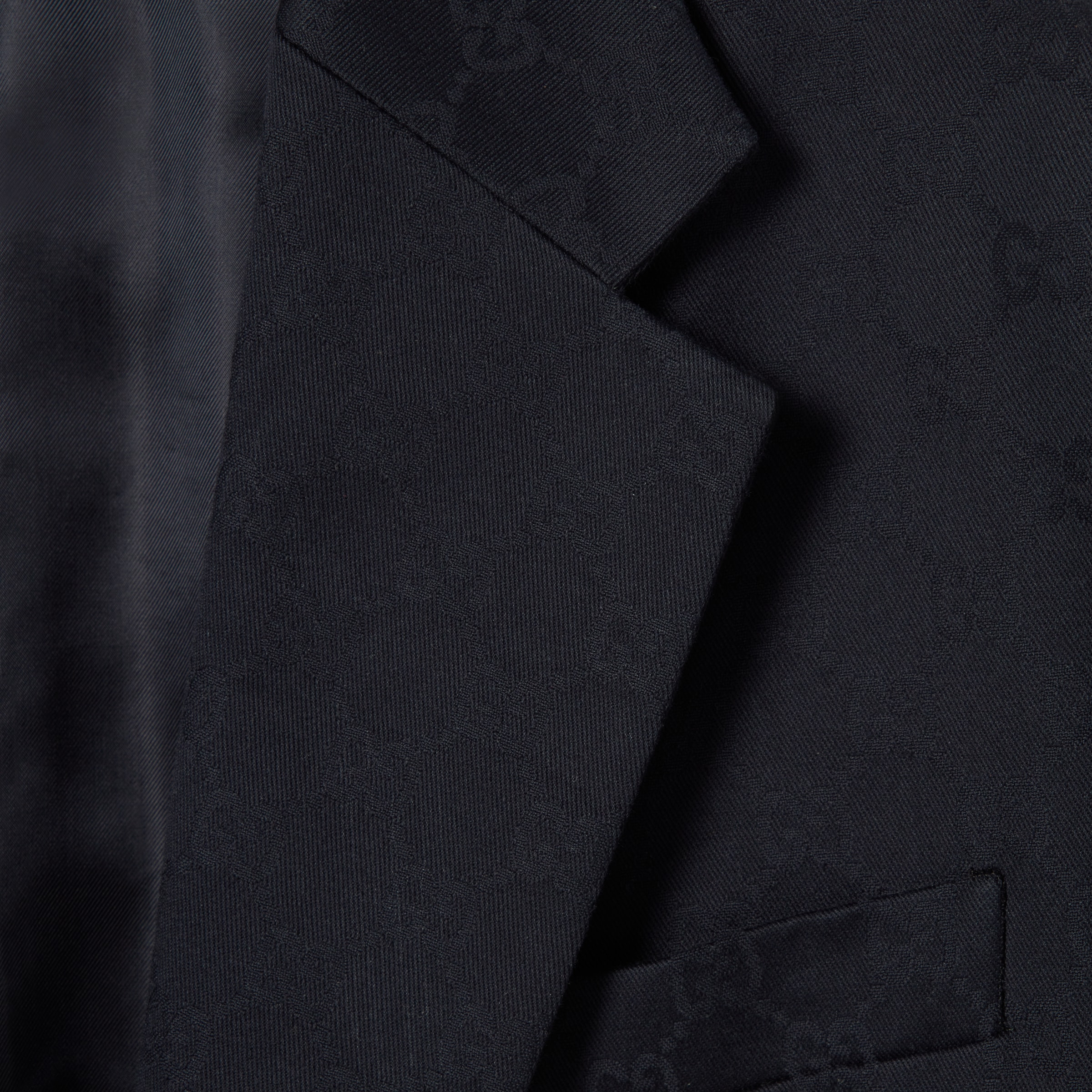 GG cotton gabardine jacquard jacket - 6