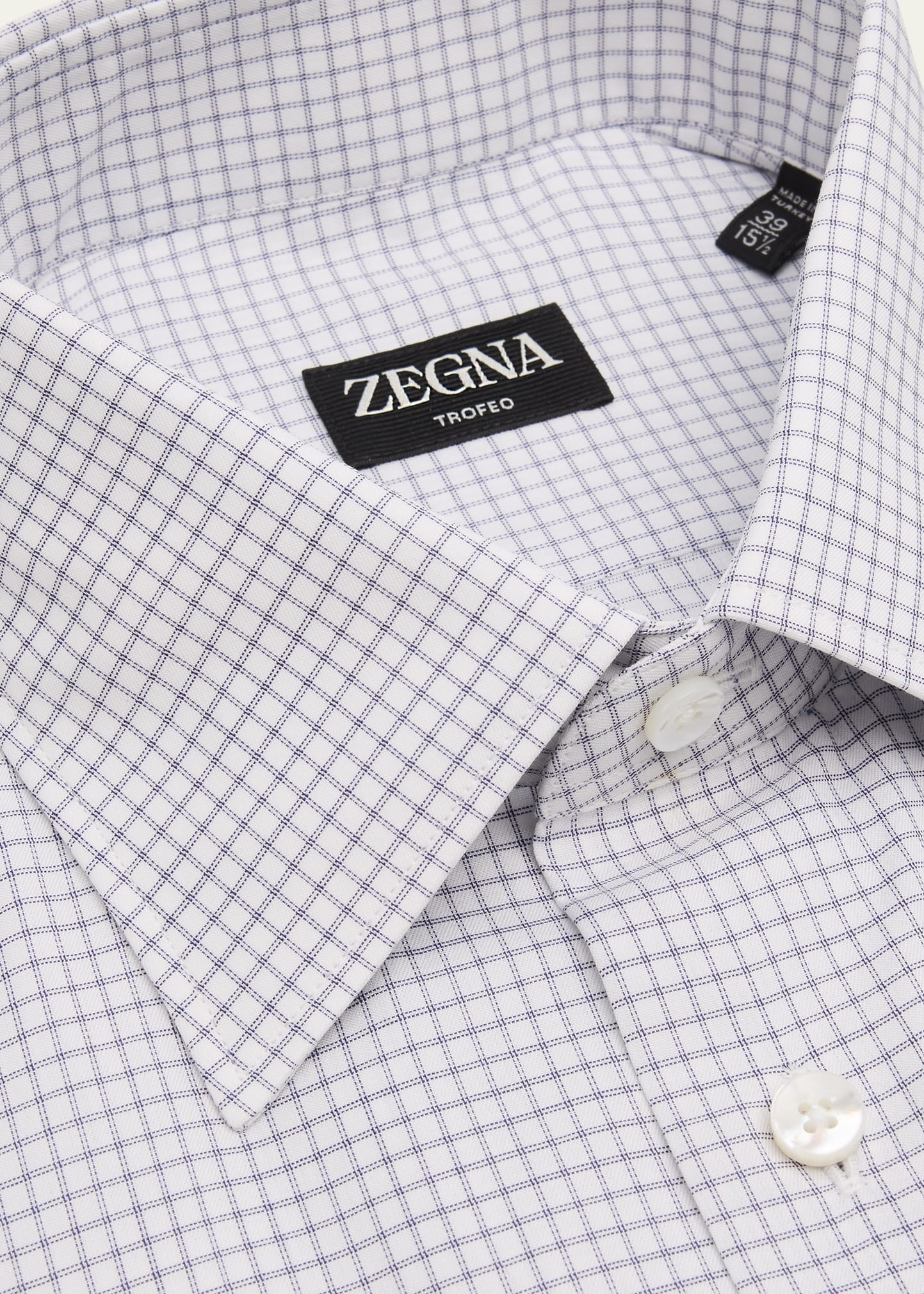 Men's Trofeo Cotton Grid Check Dress Shirt - 2