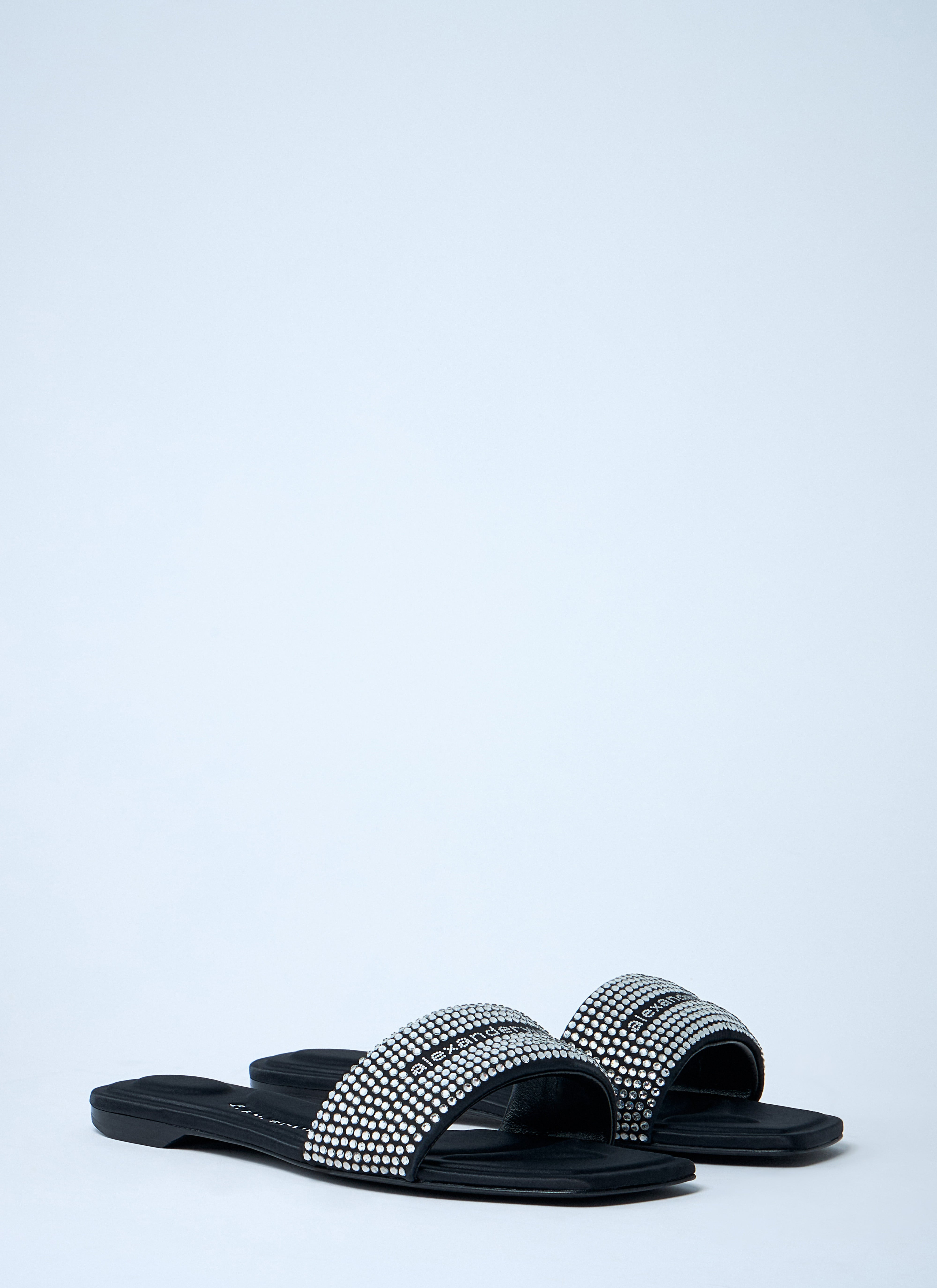 Alexander Wang Women Embellished Logo Motif Slides - 2