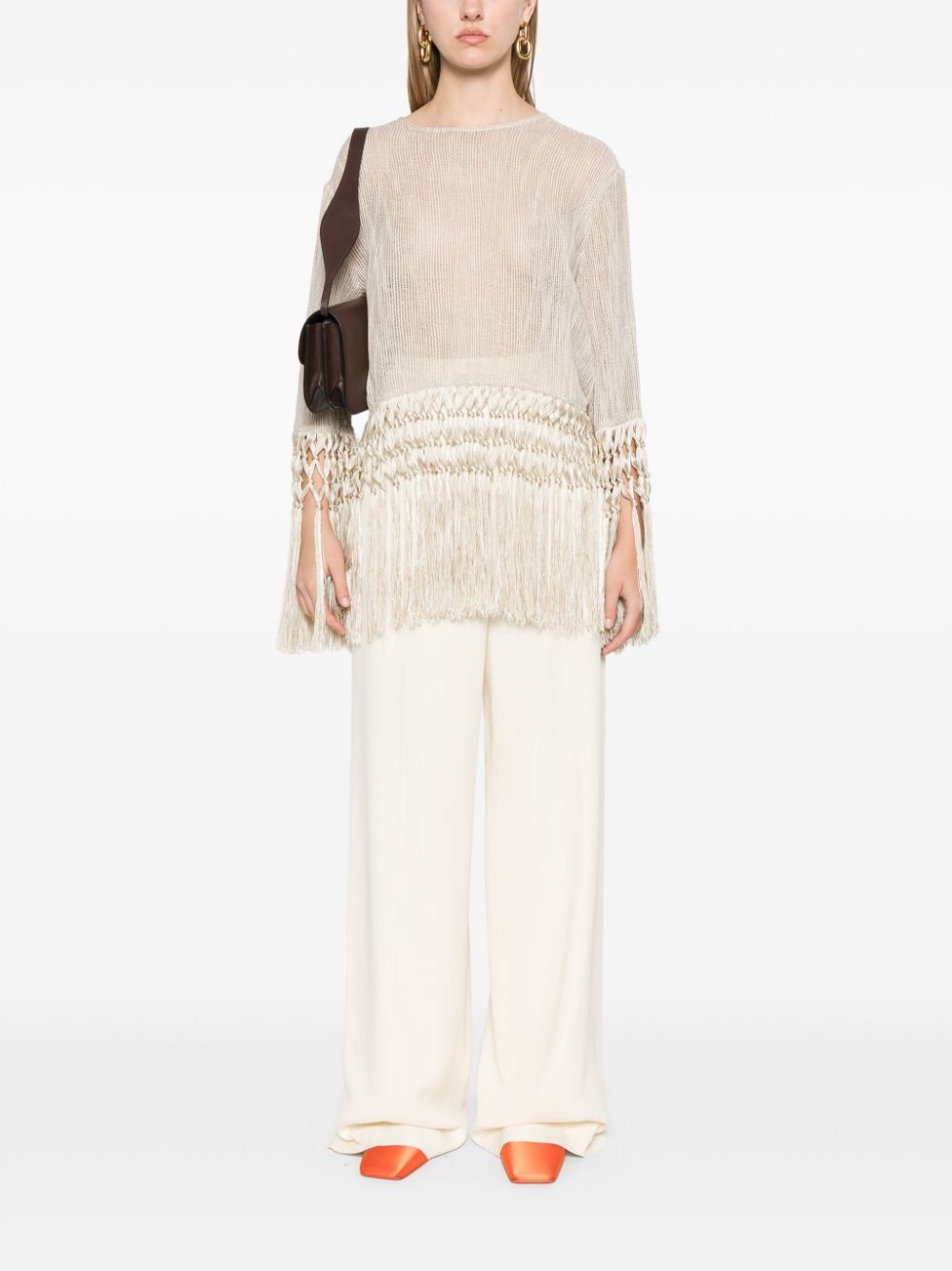 tassel-detail blouse - 2