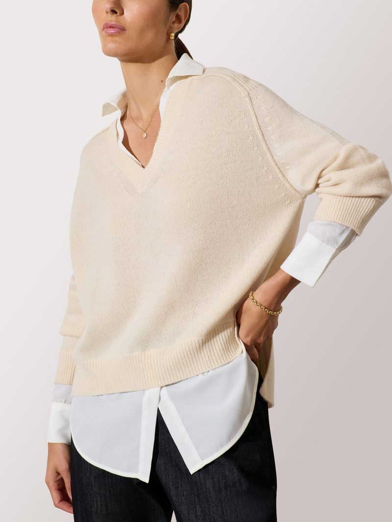 BROCHU WALKER The Looker Layered V-Neck outlook