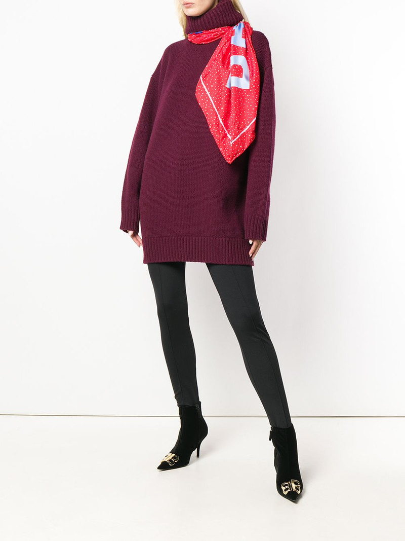 BALENCIAGA scarf sweater outlook