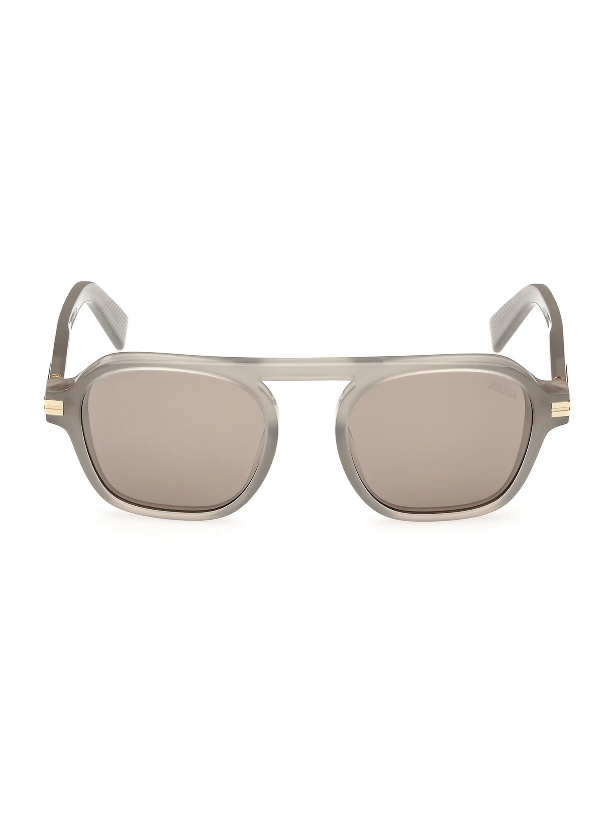 Men's 51MM Round Sunglasses - Grey Taupe Mirror - 1