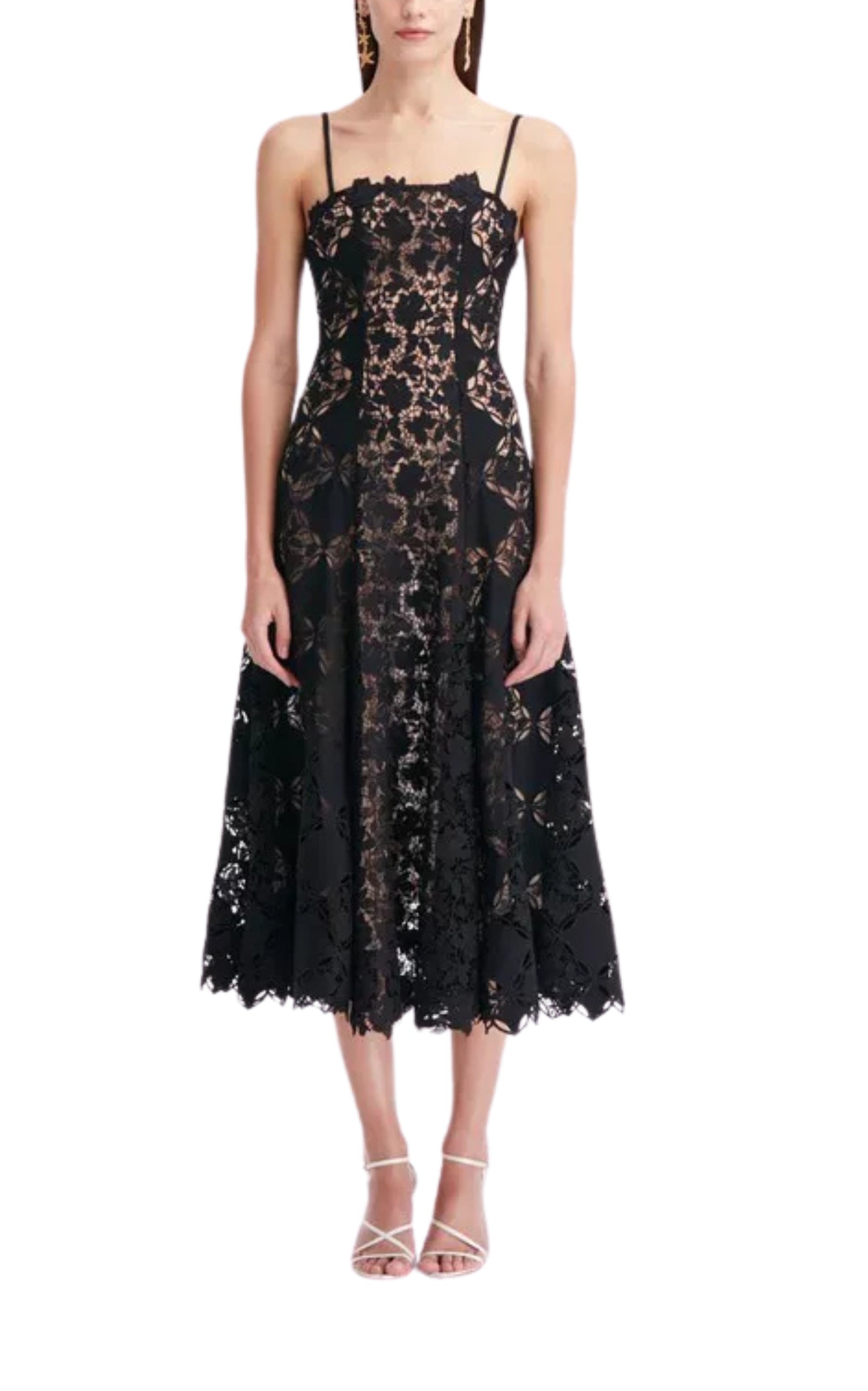 Guipure Lace Midi Dress - 2