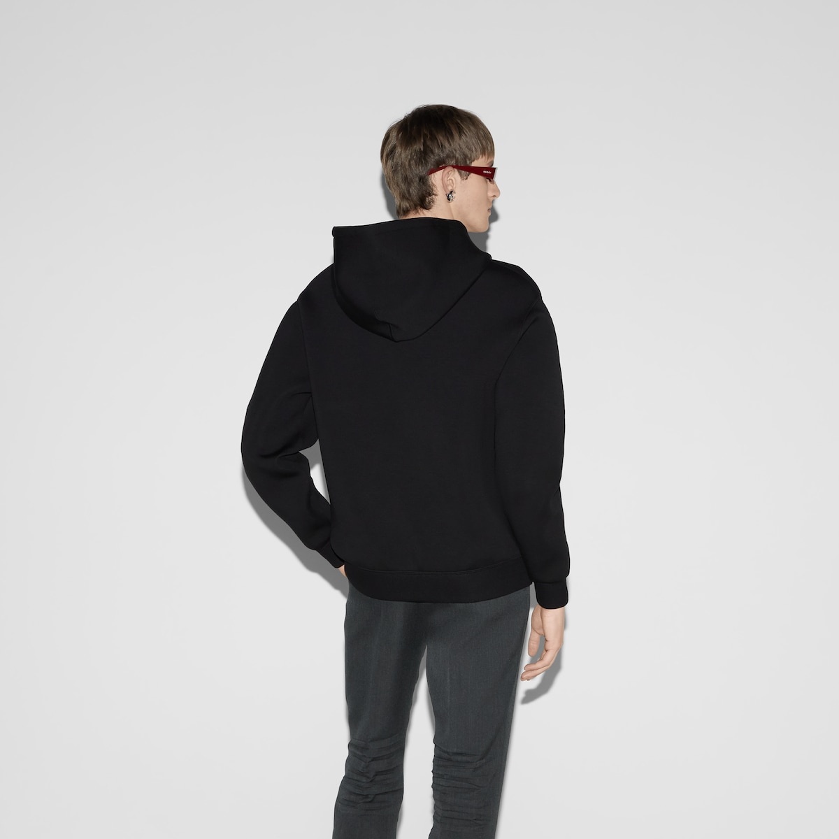 Viscose jersey hooded sweatshirt - 4