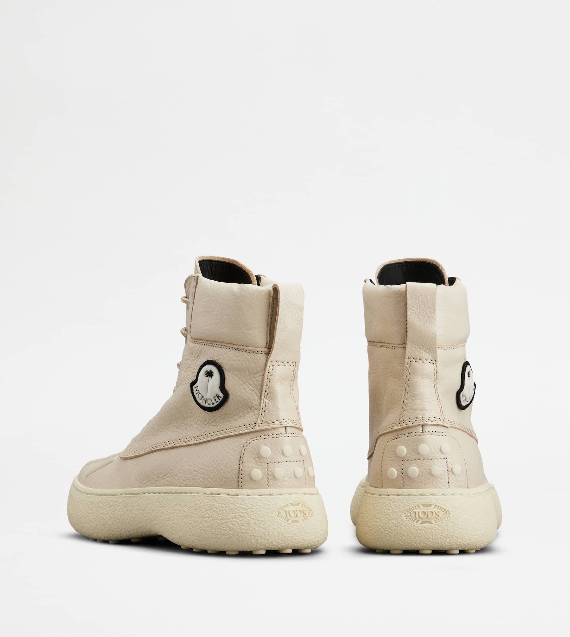 TOD'S W. G. BOOTS TOD'S X 8 MONCLER PALM ANGELS IN LEATHER - WHITE - 2