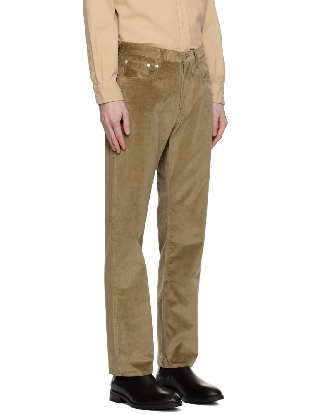 Brown Five-Pocket Trousers - 2