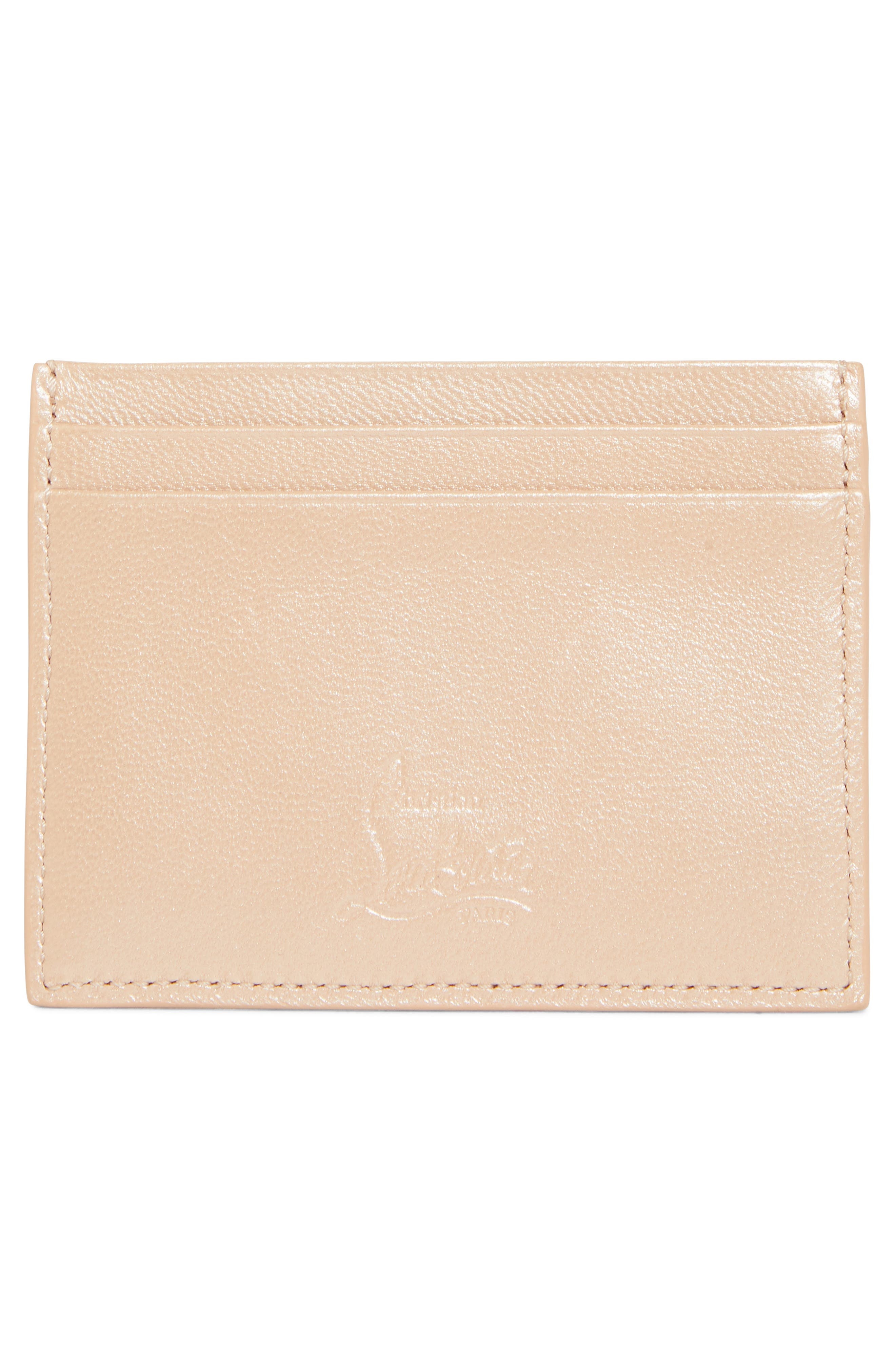 Christian Louboutin Kios Loubinthesky Leather Card Case in Leche/Multi at Nordstrom - 3