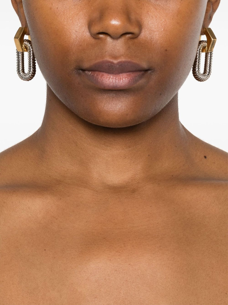 rabanne XL Link Animation Godron earrings outlook