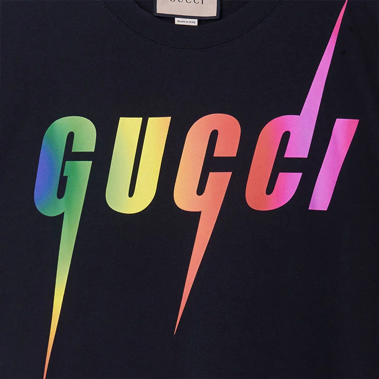 GUCCI GUCCI Rainbow Gucci Blade Tee 'Black' 616036-XJFF9-1152