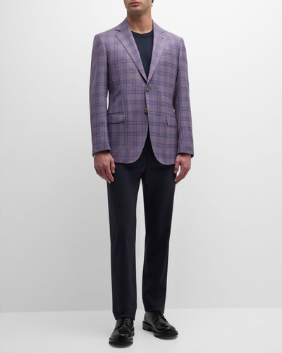 EMPORIO ARMANI Men's Tonal Wool Plaid Sport Coat outlook