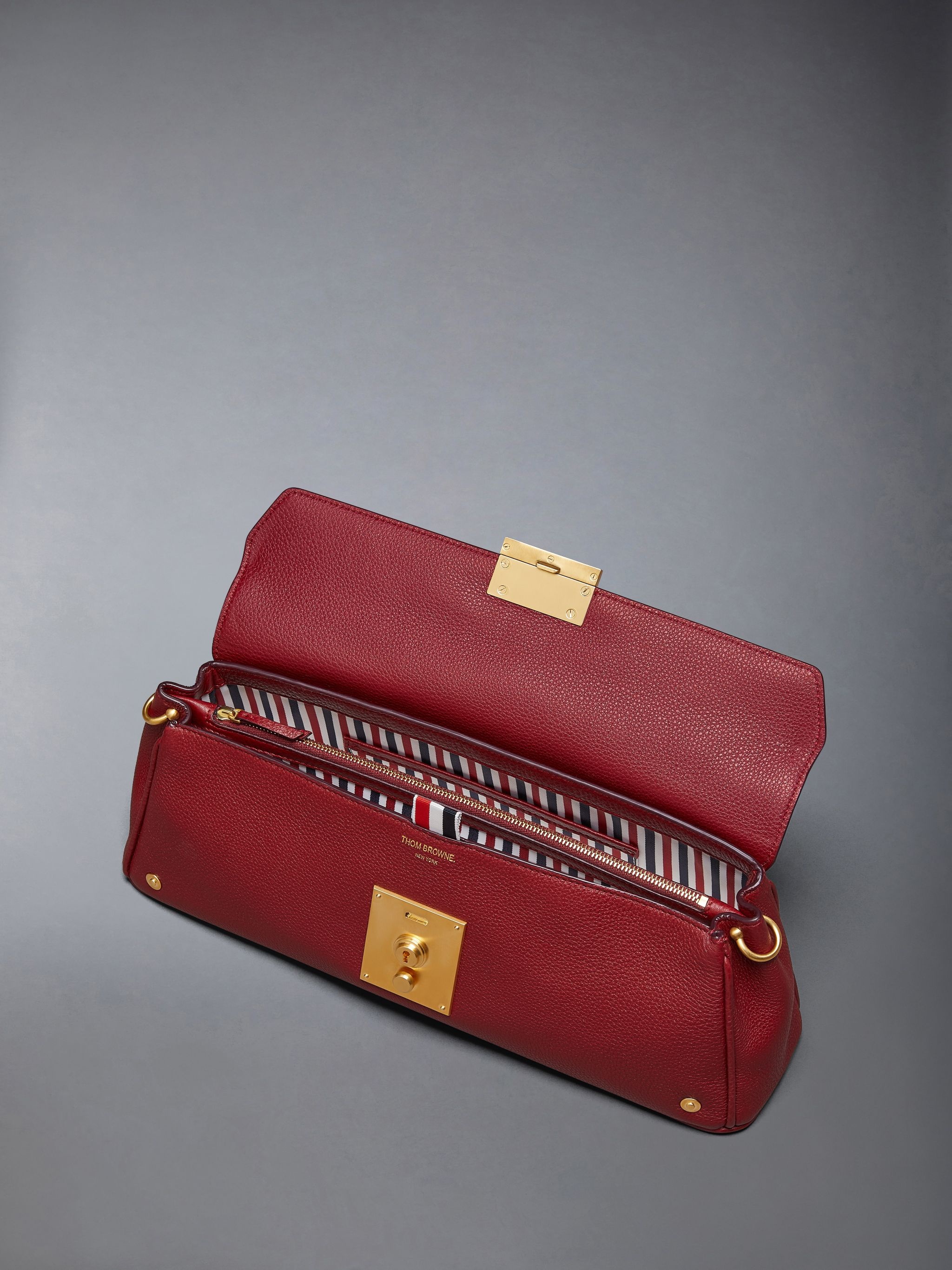 Soft Pebble Grain Mrs. Thom Baguette Clutch - 5