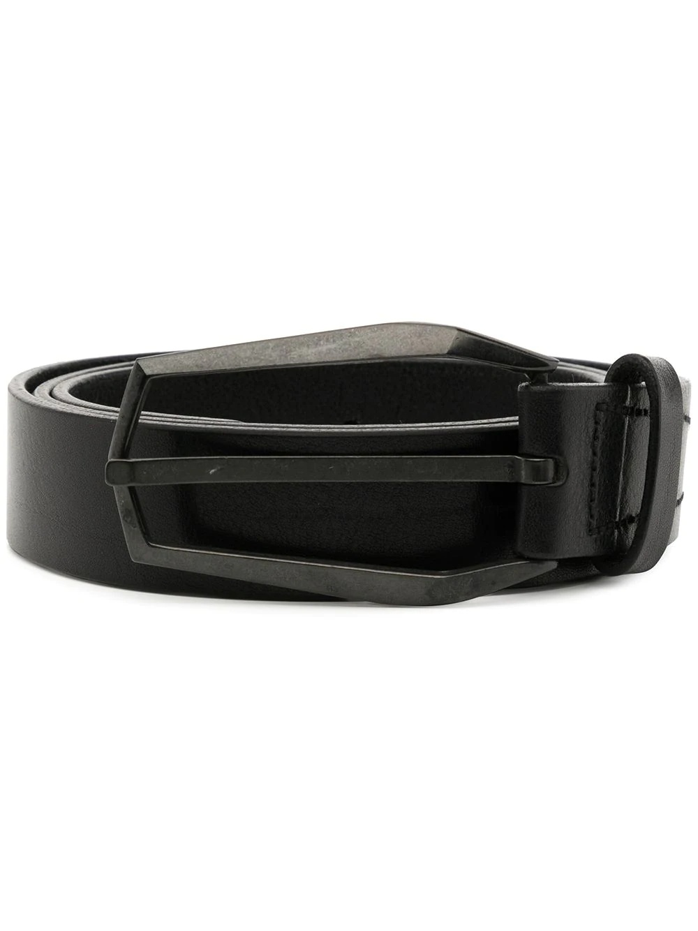 leather buckle belt - 1