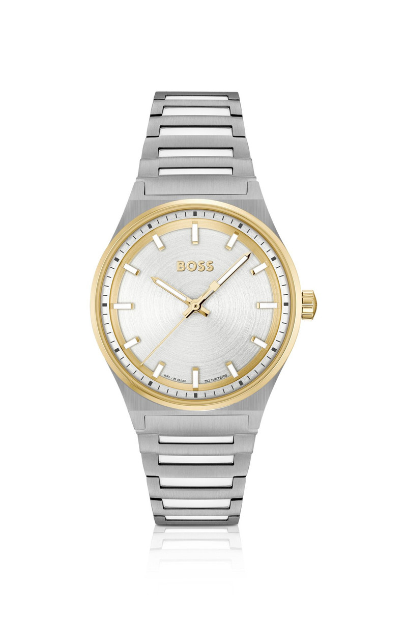 TWO-TONE WATCH WITH SILVER-WHITE DIAL 1