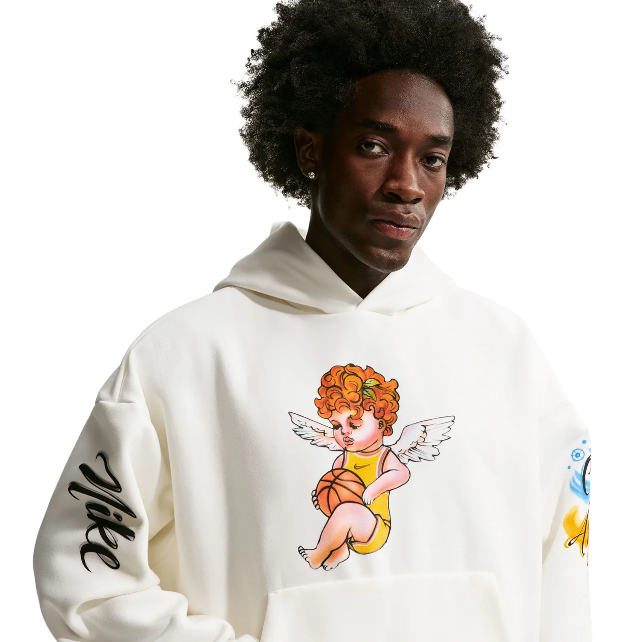 Nike Mens Nike Standard Issue Brush Pullover Hoodie - 1