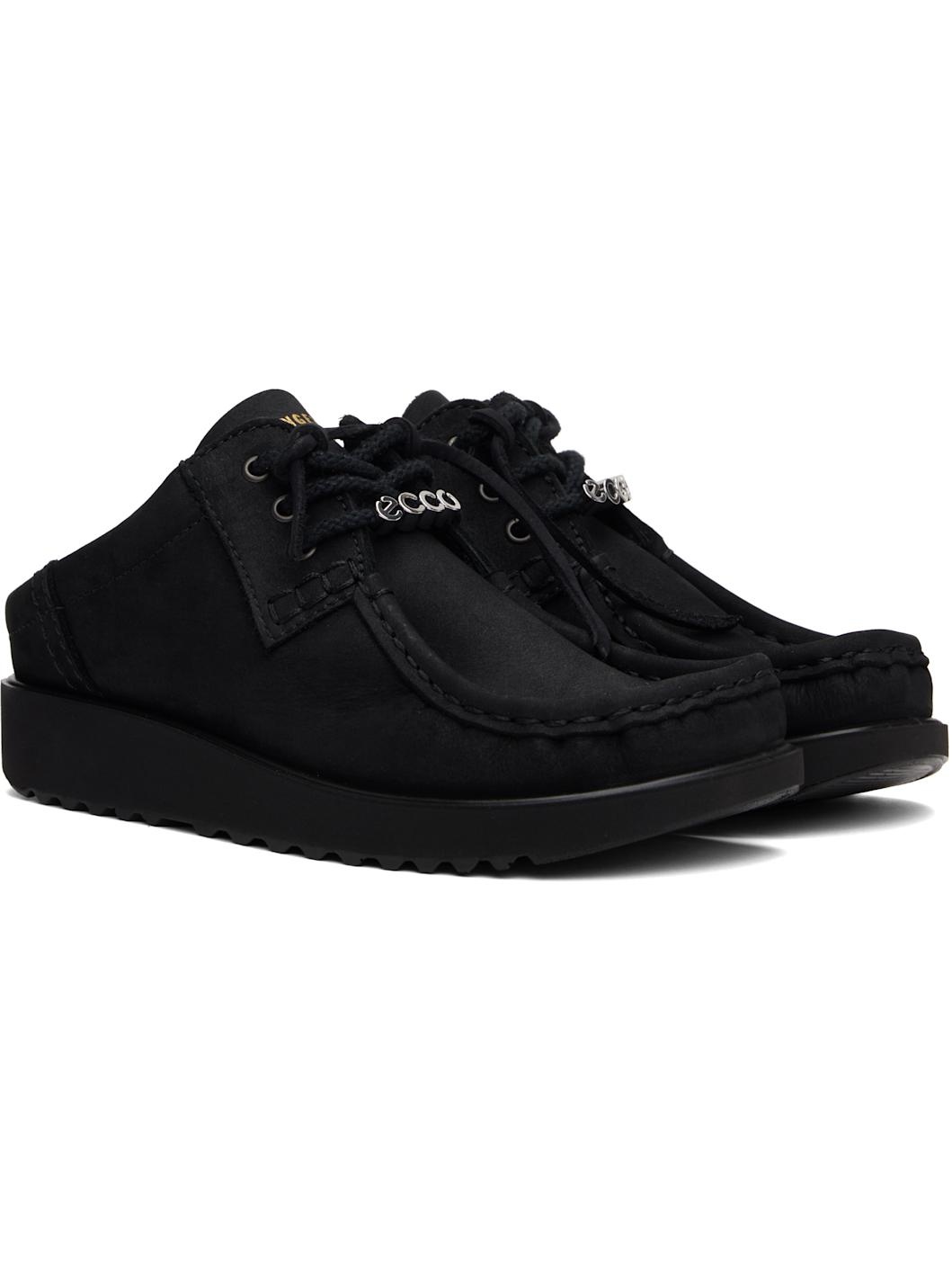 Black ECCO.kollektiv Edition Joke Lace Mules - 4