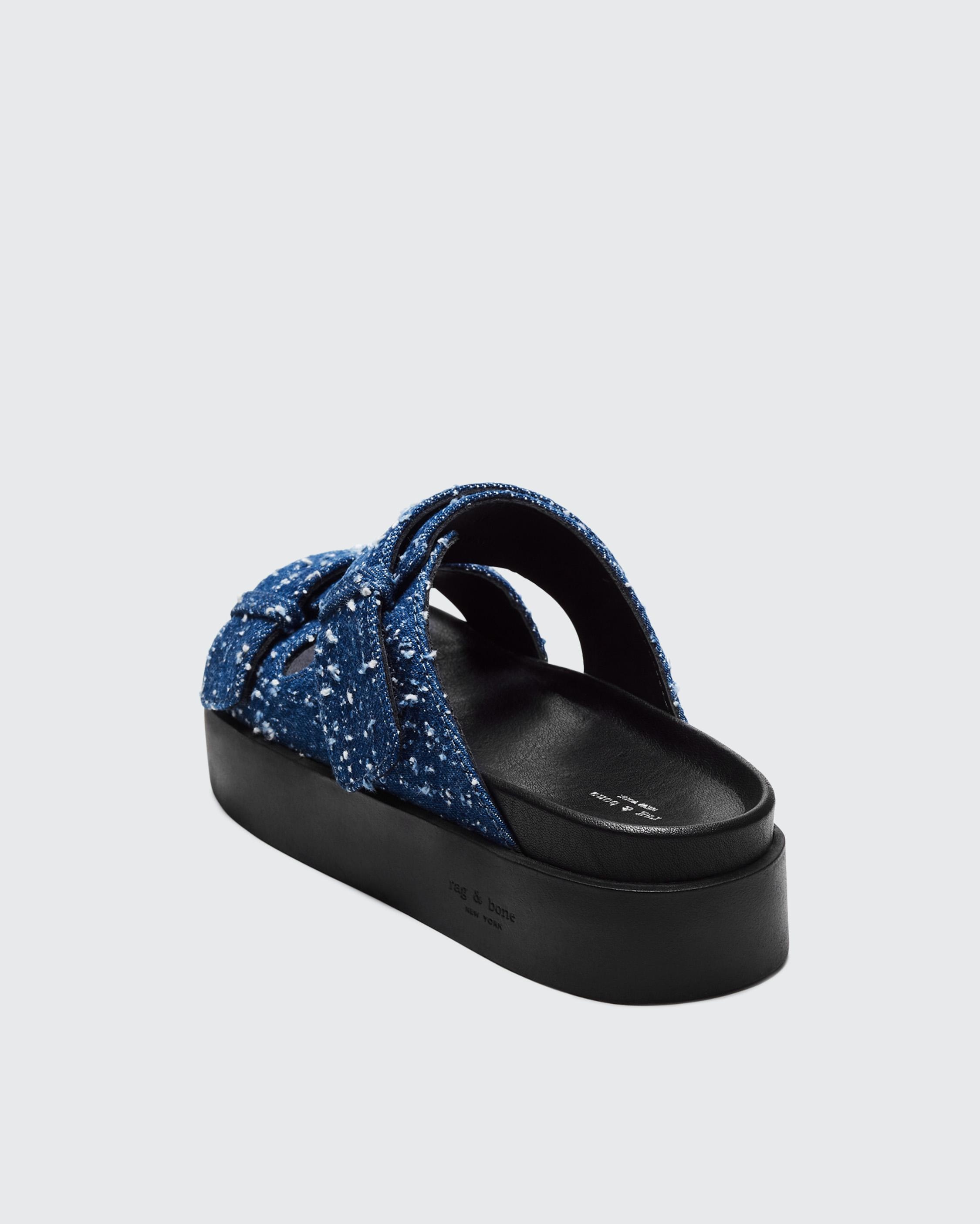 Geo Platform Slide - Denim
Flat Sandal - 5