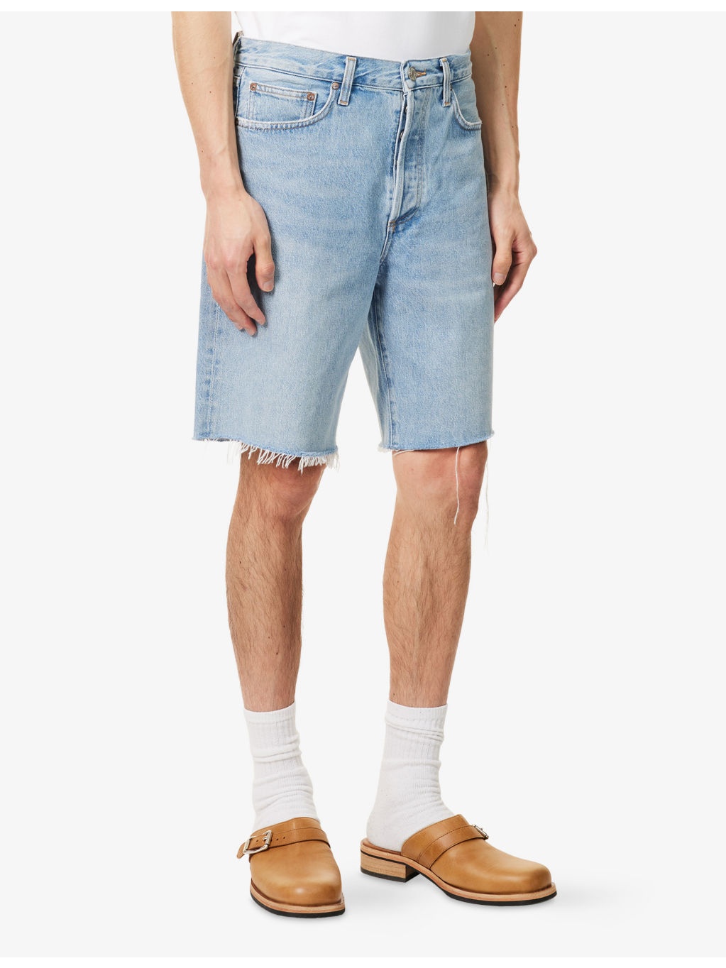 Anson Mid-Rise Denim Shorts - 3
