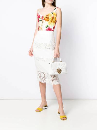 Dolce & Gabbana lace-trimmed skirt outlook