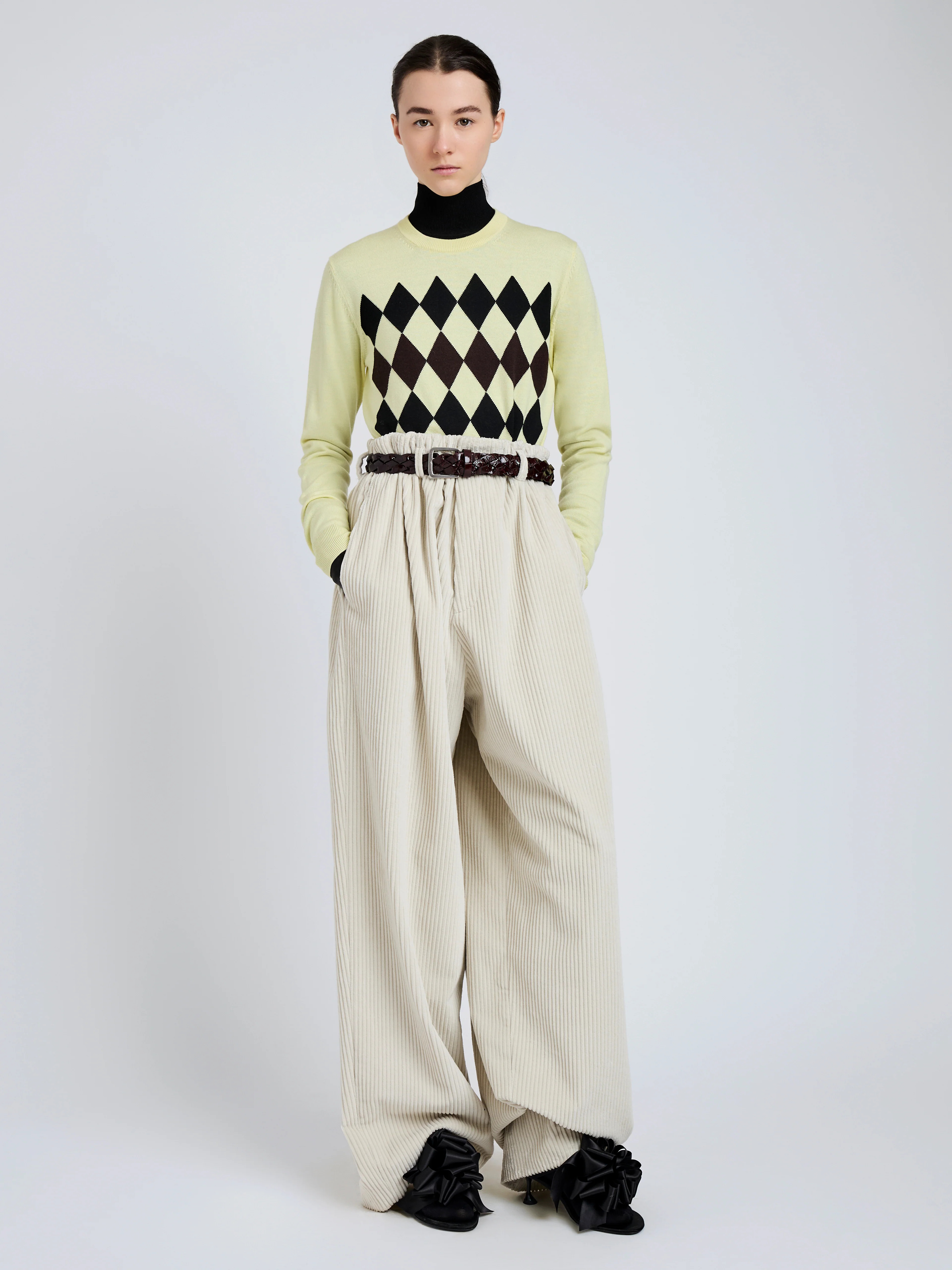 Vivian Top in Argyle Knit - 3