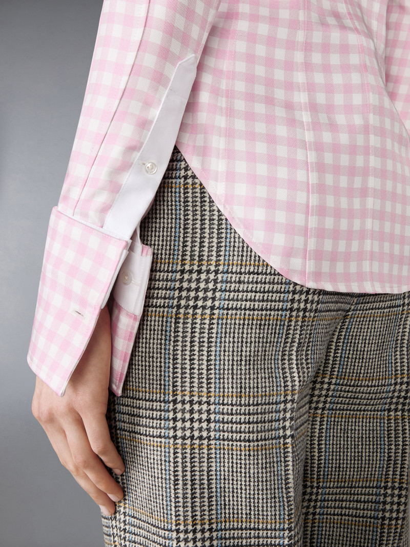 SILK TWILL GINGHAM SHIRT 7