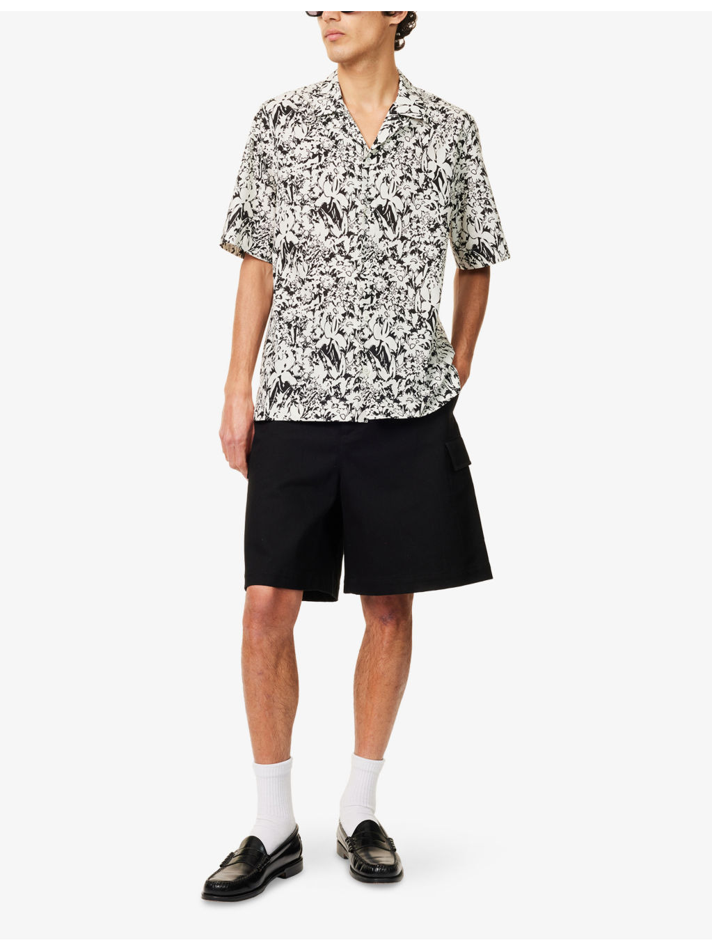 Graphic-Print Regular-Fit Cotton Shirt - 2
