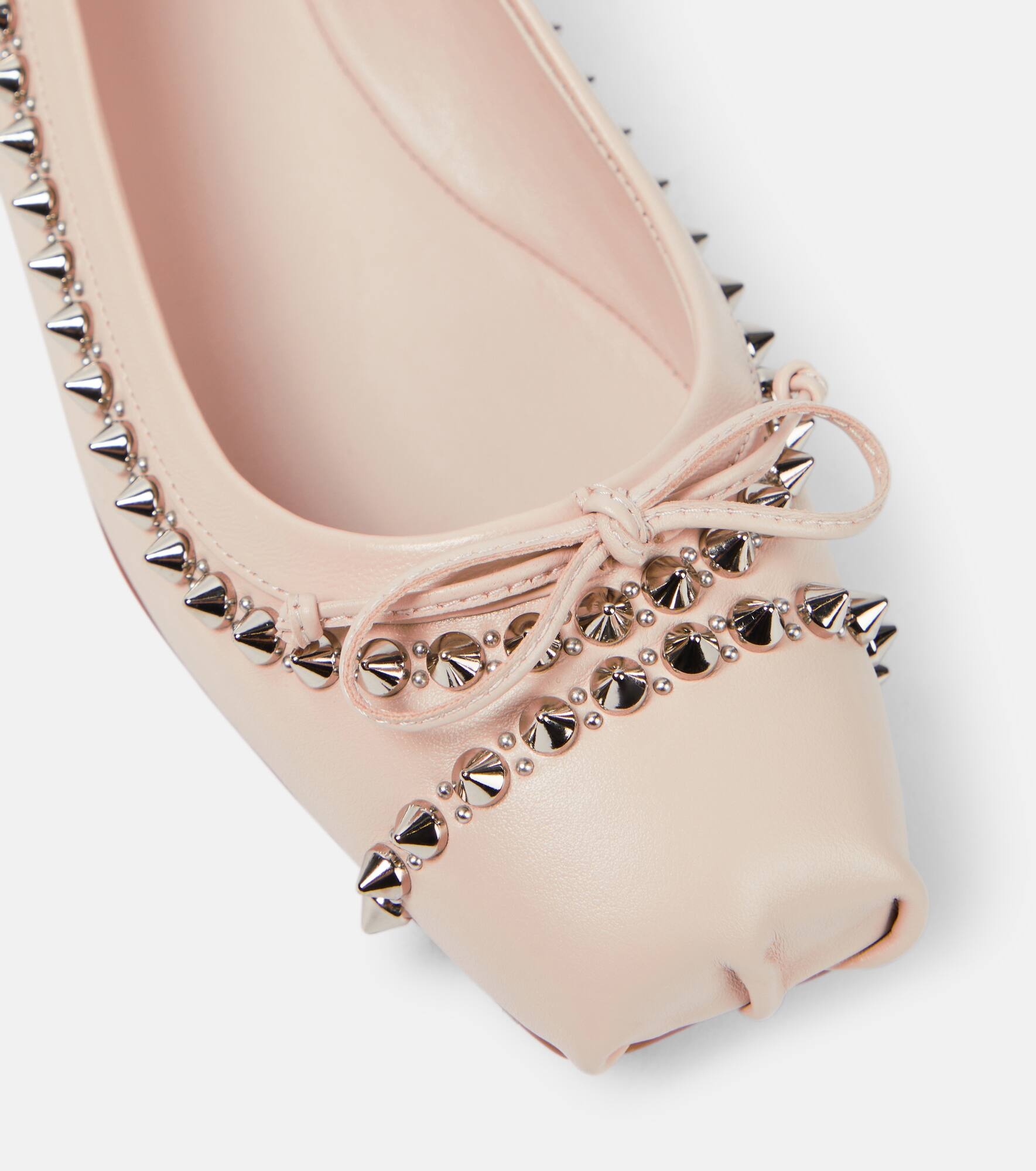 Mamadrague spiked leather ballet flats - 6