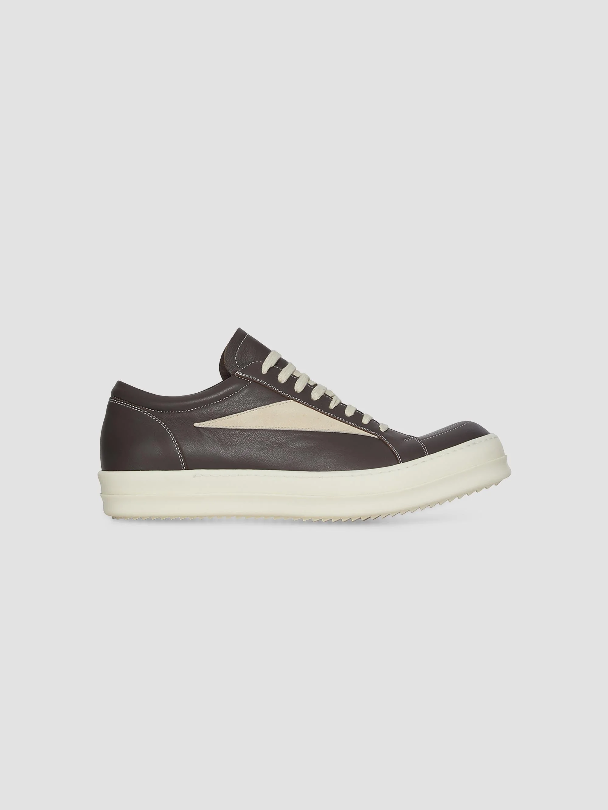Men's Vintage Leather Low-Top Sneakers - Black Milk - 1