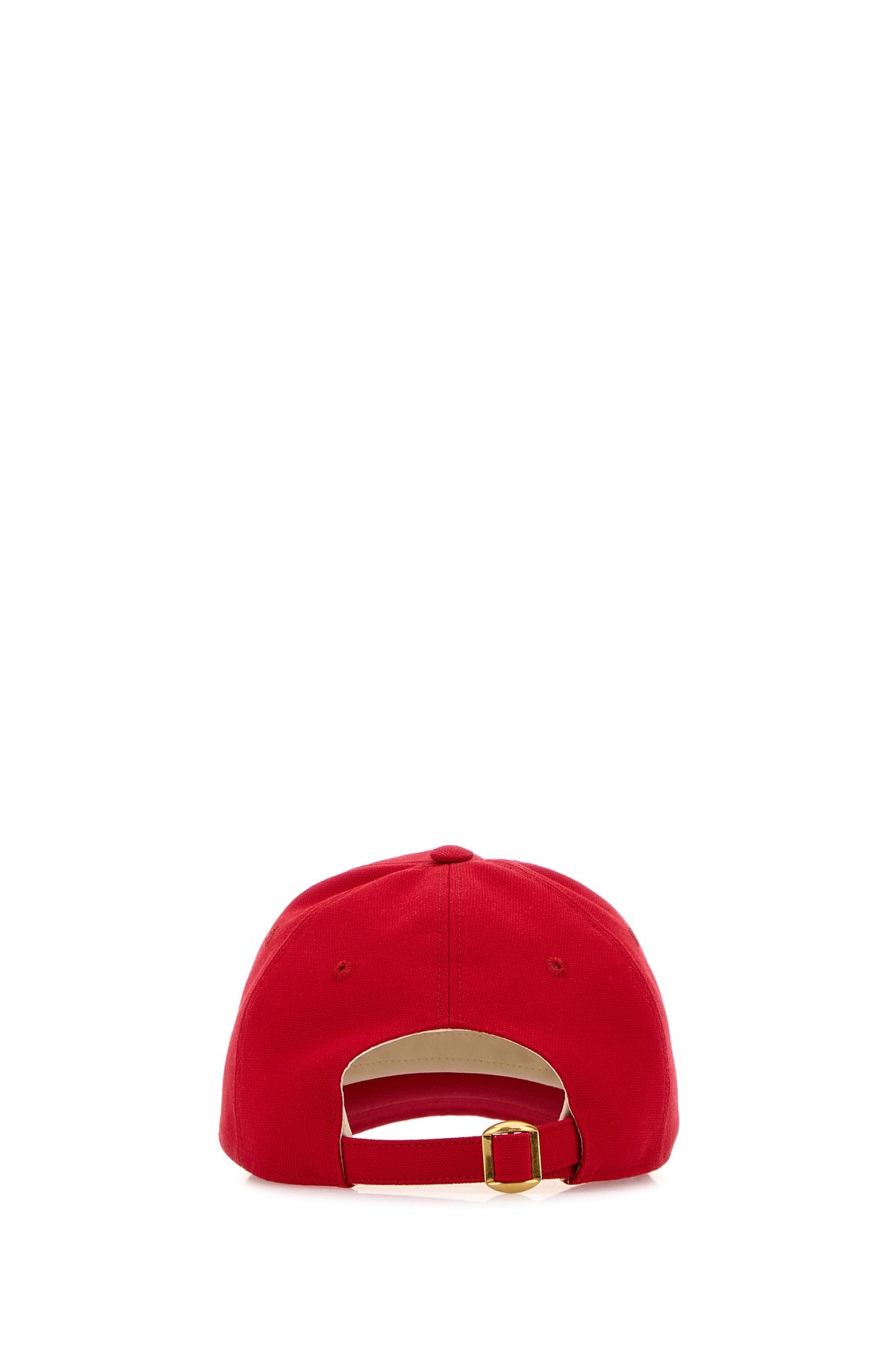 Red cotton baseball cap - 3